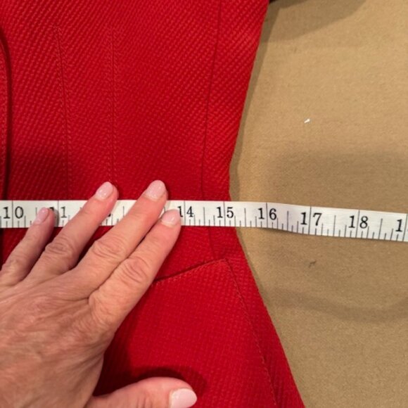 Emanuel Ungaro Red Wool/Silk Double Fitted Blazer - Size 4 - Picture 11 of 13